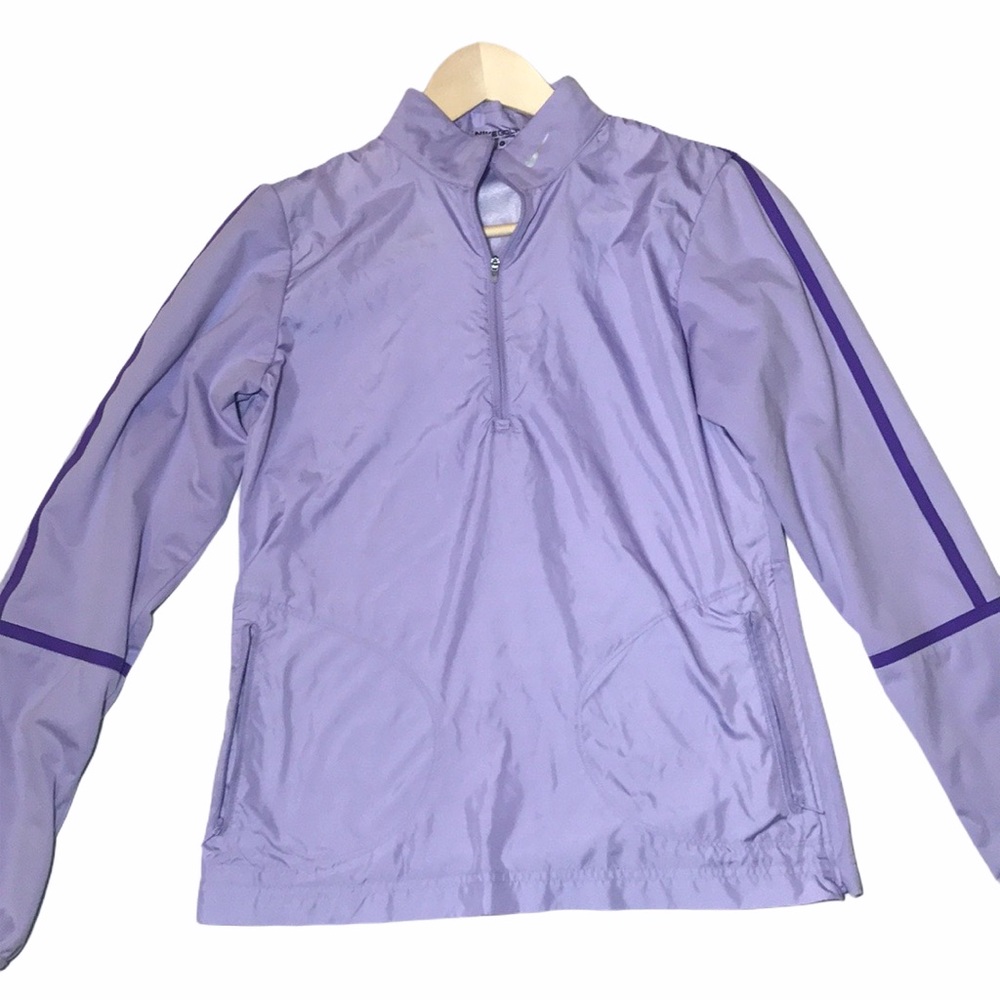 Nike Golf Purple Pullover Windbreaker Jacket Top